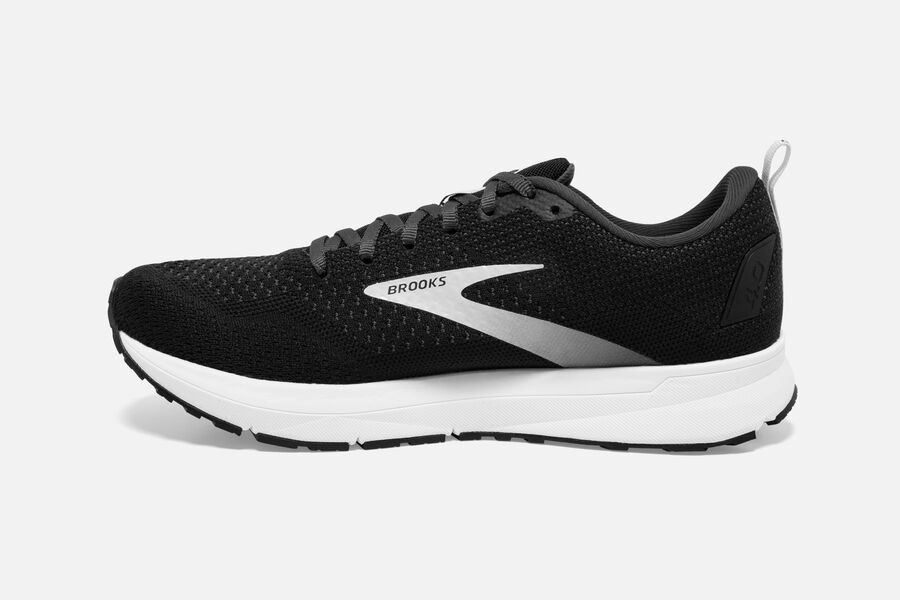 Brooks Revel 4 Road Löparskor Herr - Svarta/Silver - 0829-QYAIC